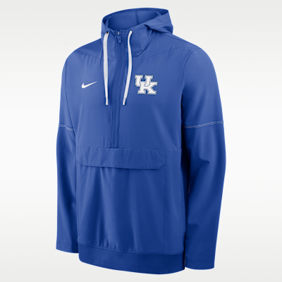 Kentucky Sideline Anorak Men's Nike College 1/2-Zip Hooded Jacket